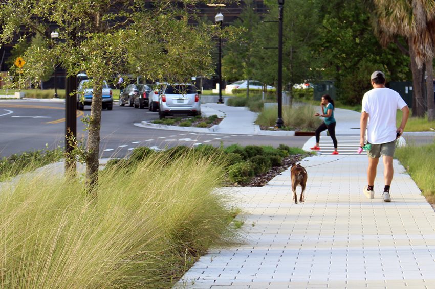 Riverplace Blvd Road Diet: A softened environment with space for people and environmental sense of place