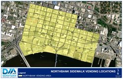 DIA Northbank Sidewalk Vending Boundary Map